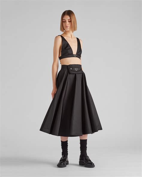 prada top and skirt|prada nylon skirt.